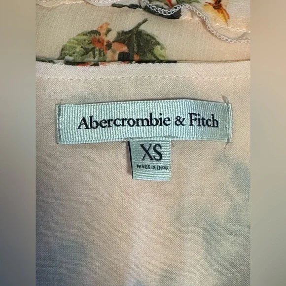 Abercrombie & Fitch pink Floral Babydoll dress. XS - Picture 8 of 9